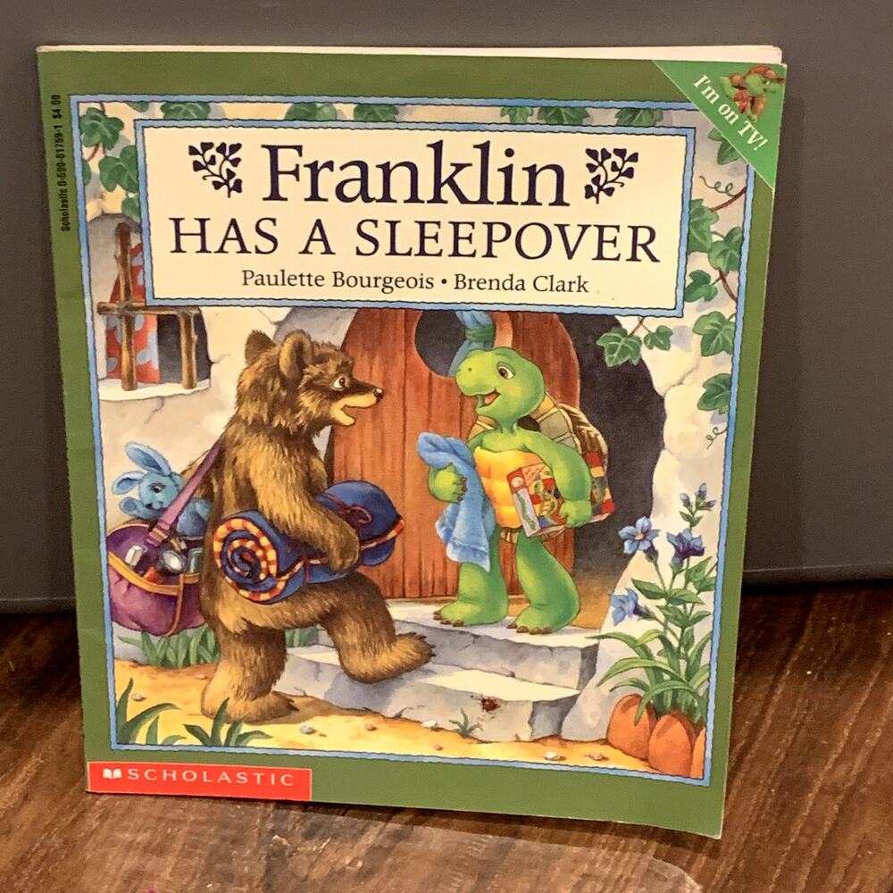 Franklin Has a Sleepover Paperback Book Scholastic
